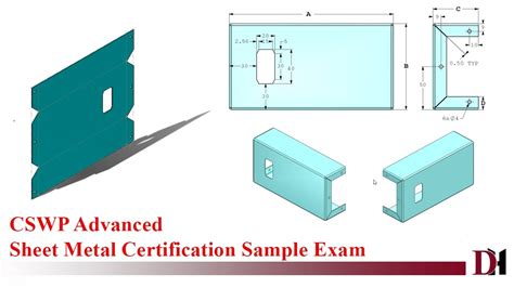 cswpa sheet metal exam|sheet metal drawing practice pdf.